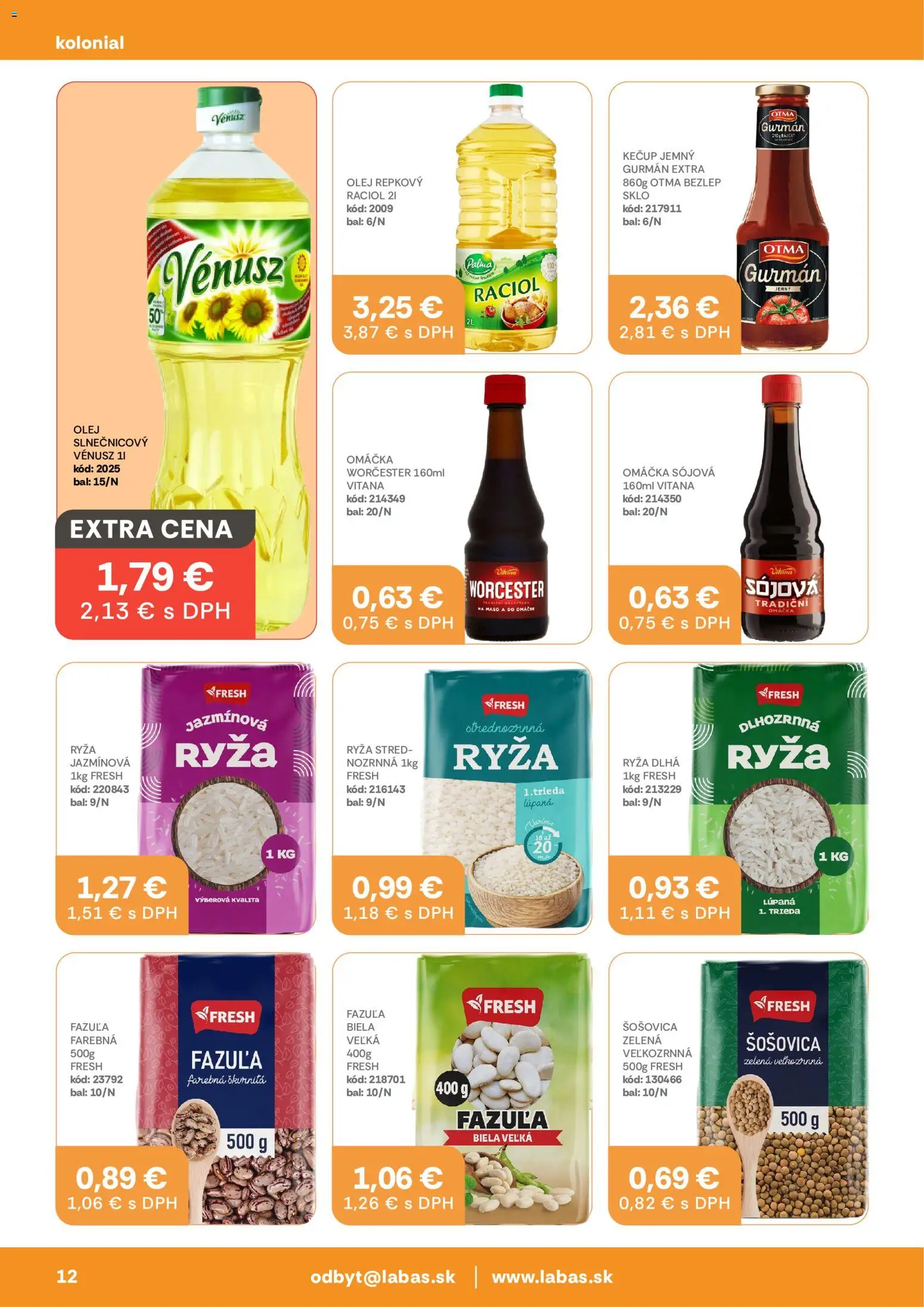 Náhľad Labaš letáku platného od 11.09.2026 - Mäso, Olej, Ryža, Fazuľa, Kečup, Omáčka, Šošovica