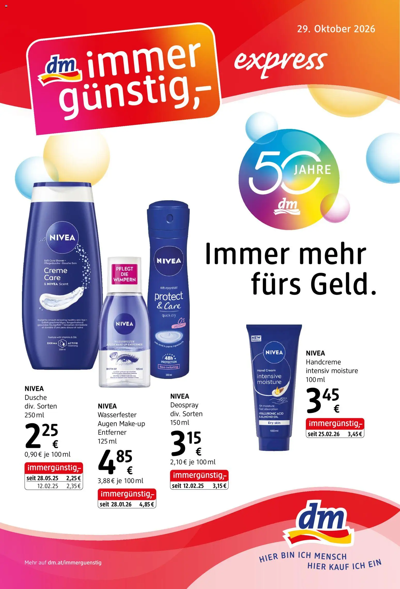  dm drogerie markt Flugblatt ab (29.10.2026 - 30.11.2026) - Seite 1