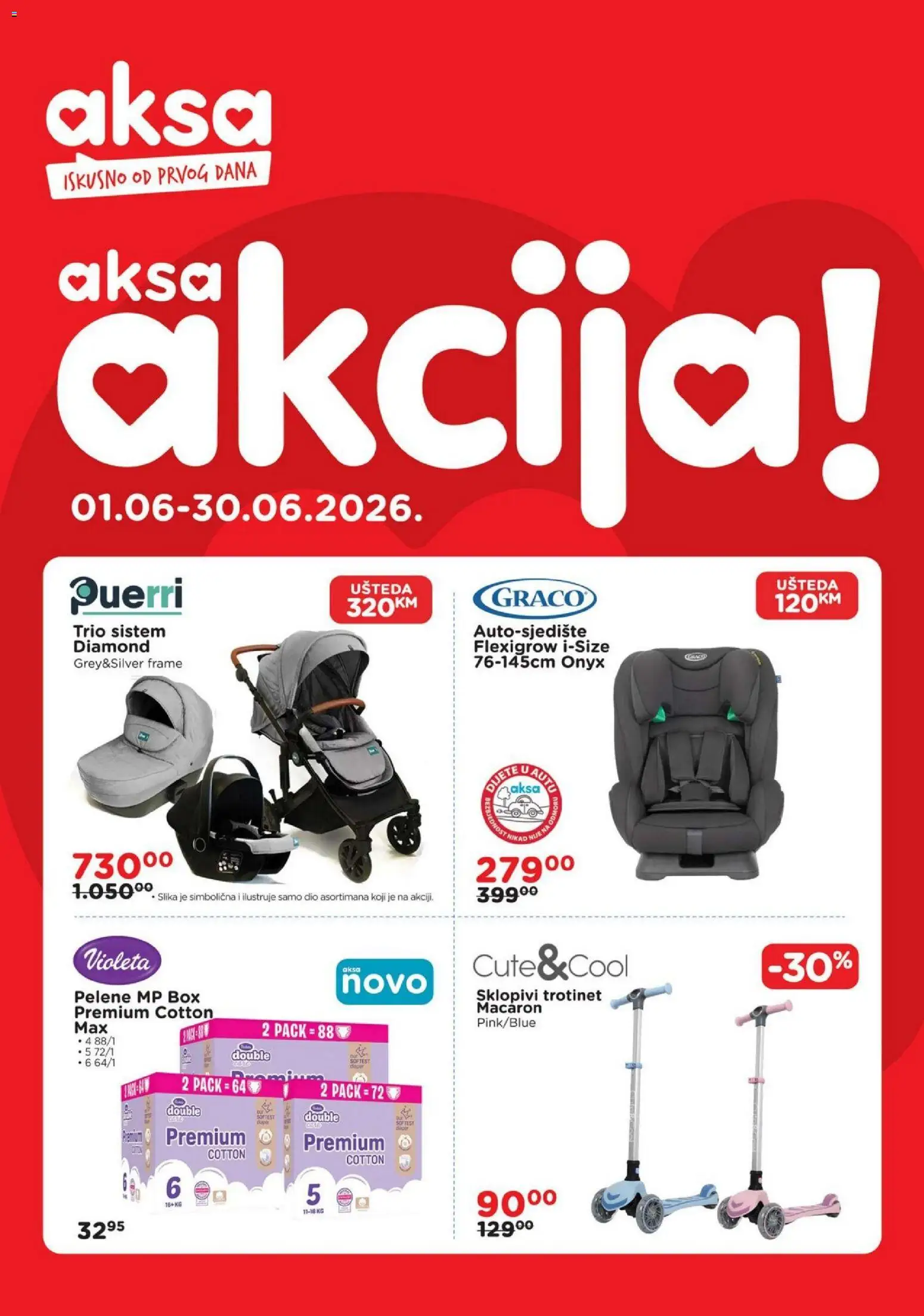Pregled letka AKSA Katalog trgovine AKSA vrijedi od 01.06.2026