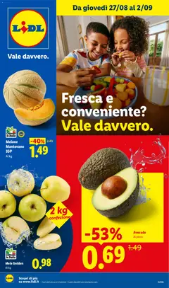 Anteprima dell'opuscolo Lidl volantino Fresca e conveniente dal negozio Lidl valido da 27/08/2026