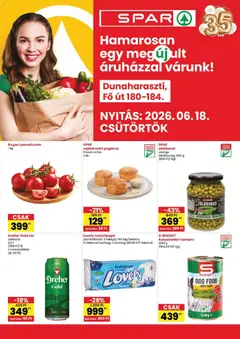 Spar - Spar Dunaharaszti üzlet megújulás megtekintése, amely érvényes 2026.06.18.-től