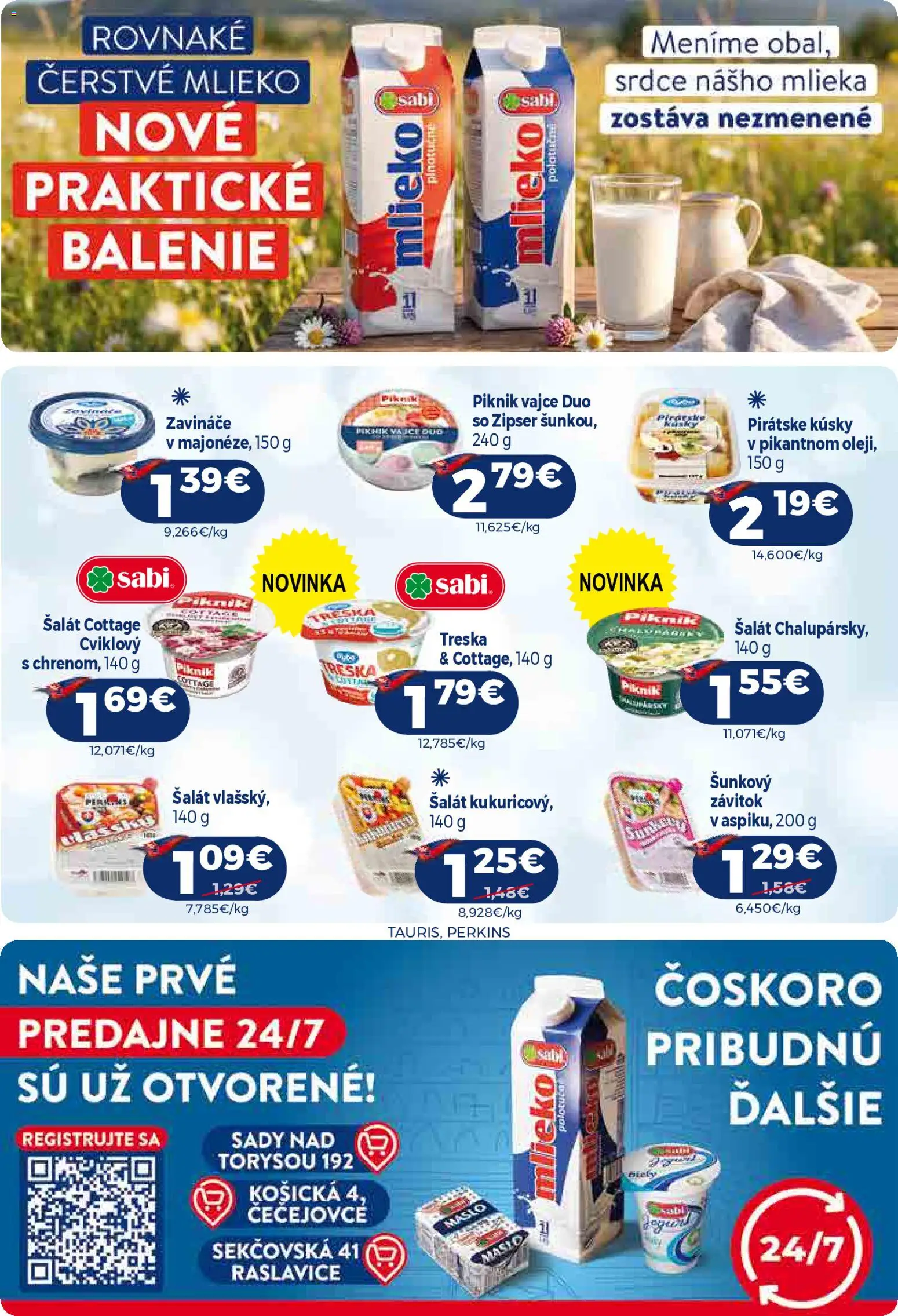 Náhľad Milk Agro letáku platného od 21.10.2026 - Maslo, Šalát, Mlieko, Treska