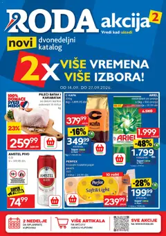 Pregled Roda kataloga - važi od 14.09.2026