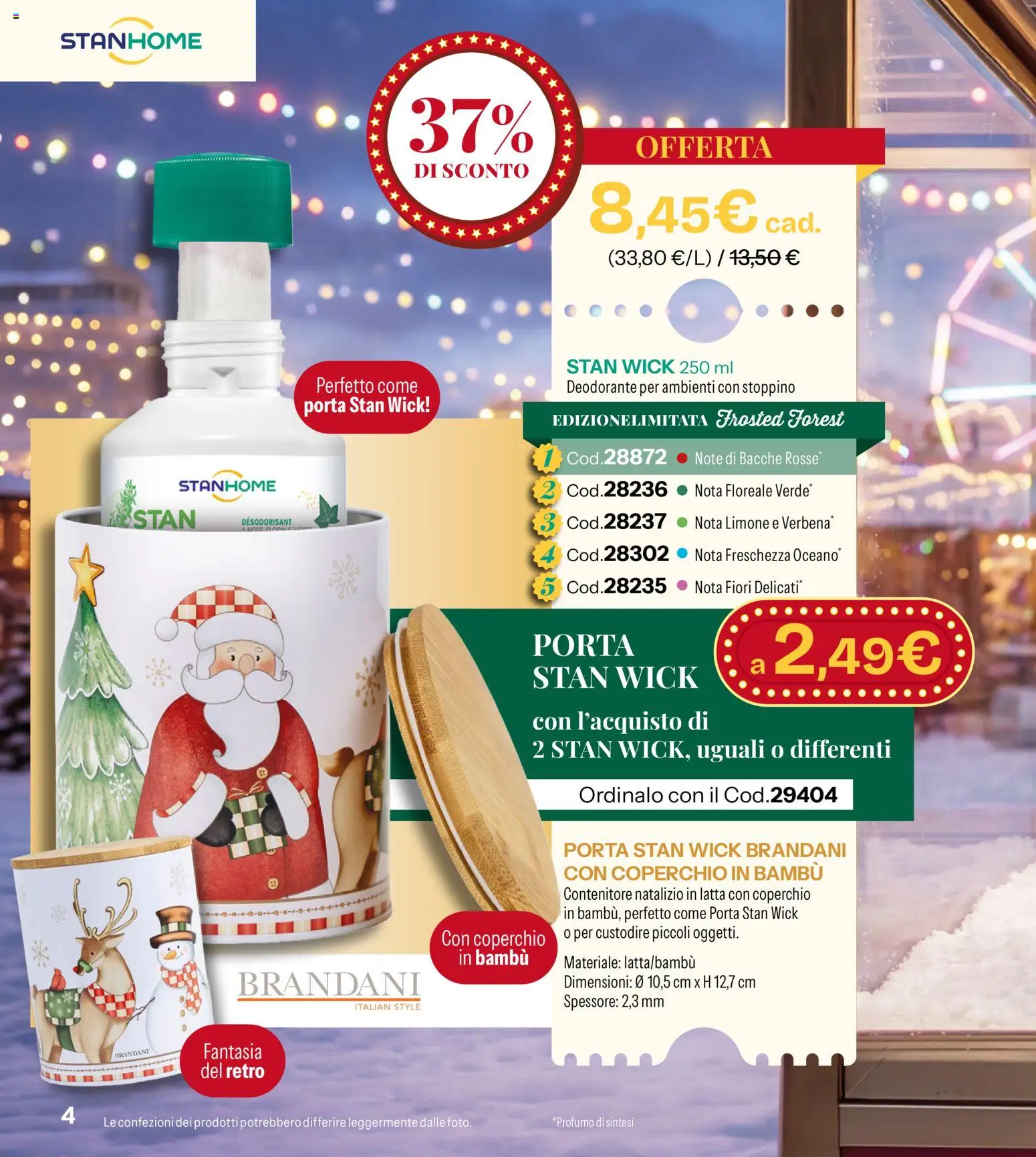 Anteprima dell'opuscolo Catalogo Stanhome Natale dal negozio Stanhome valido da 27/10/2026 - Fiori, Limone, Porta, Deodorante, Contenitore, Deodorante per ambienti, Coperchio