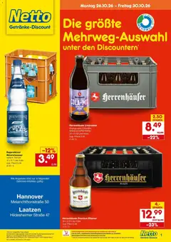 Vorschau von dem Prospekt des Geschäftes Netto Marken-Discount, gültig ab dem 26.10.2026
