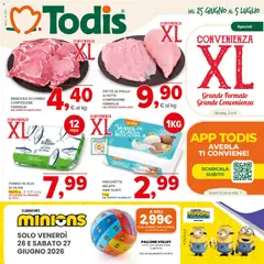 Anteprima dell'opuscolo Todis volantino Toscana - Umbria dal negozio Todis valido da 25/06/2026