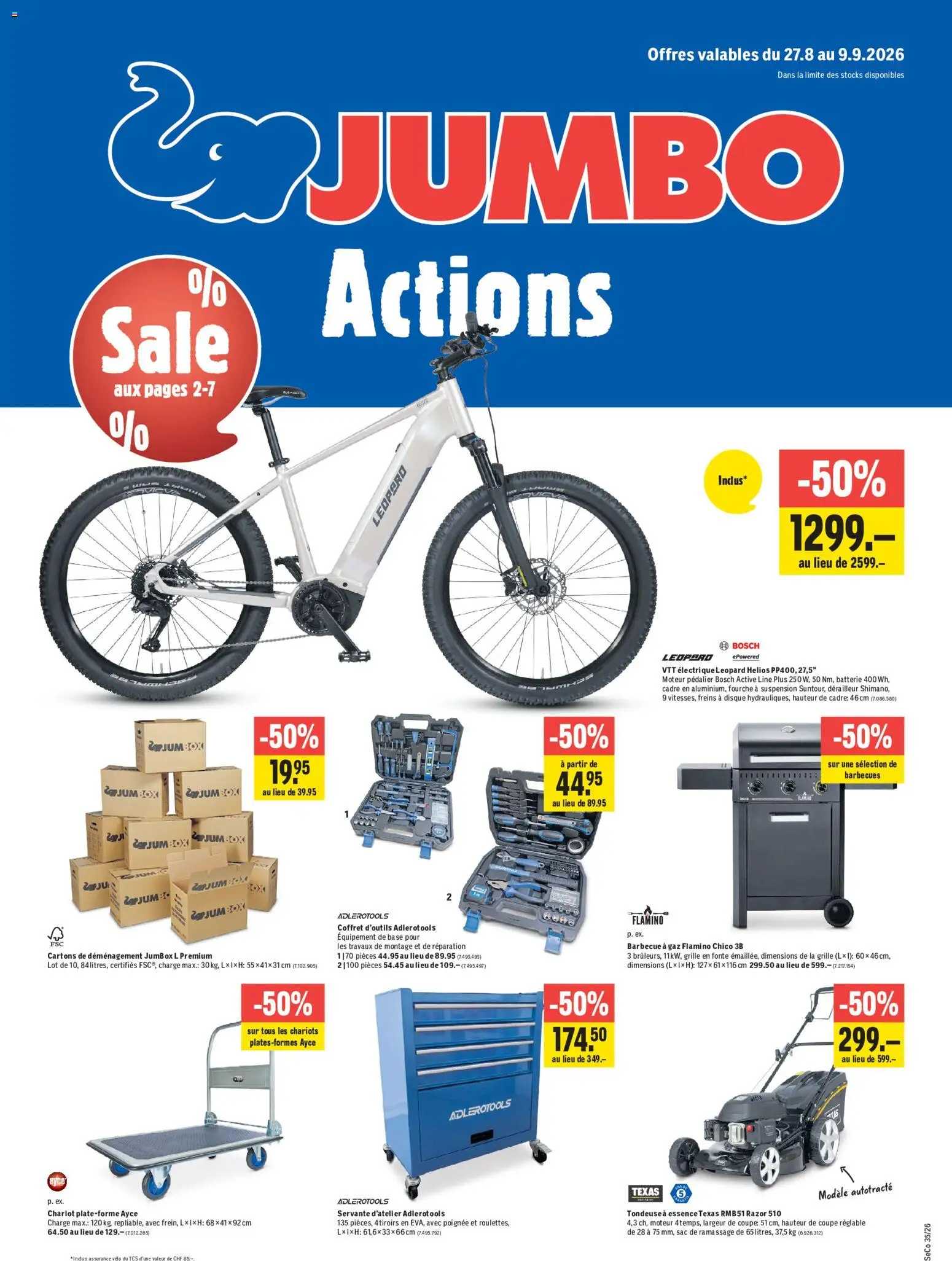 Vorschau des Merkblatts Jumbo aktionen FR vom Shop Jumbo gültig von 27.08.2026 bis 09.09.2026