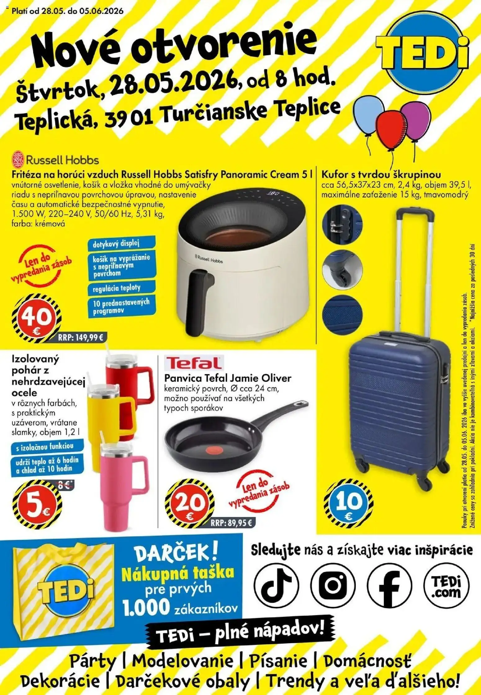 Náhľad TEDi letáku platného od 28.05.2026