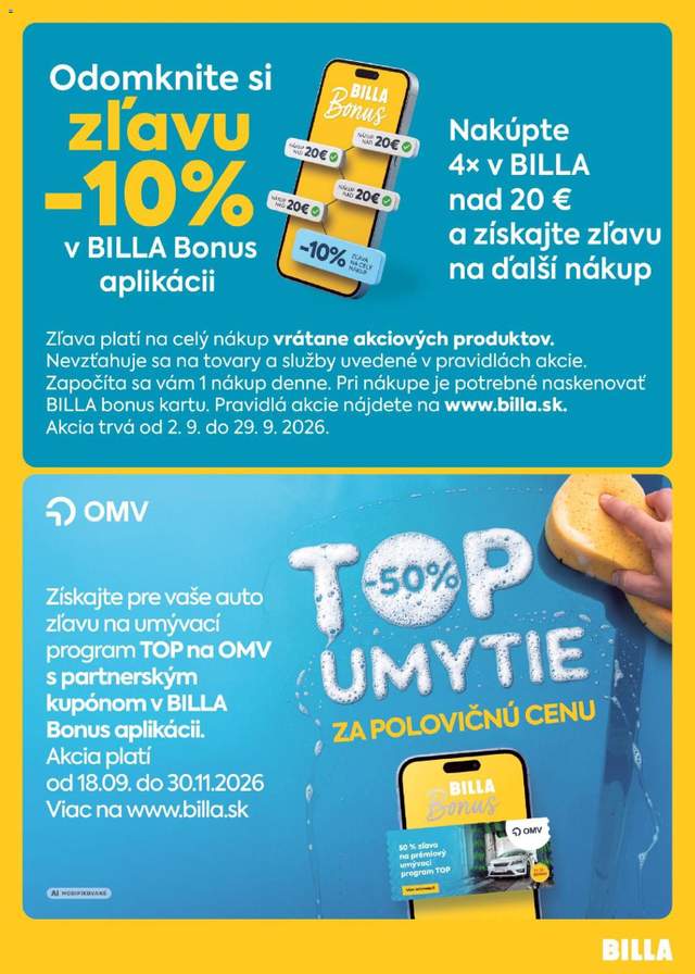 Nový Billa leták od 16.09.