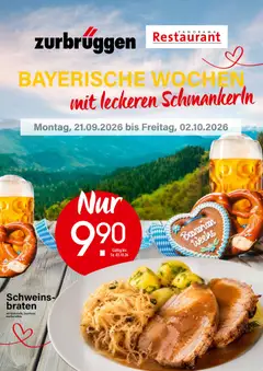 Vorschau von dem Prospekt des Geschäftes Zurbrüggen, gültig ab dem 21.09.2026