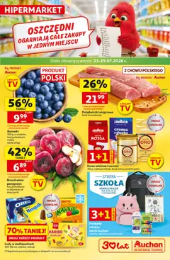 Pogląd gazetki "Auchan gazetka - 30 Lat Hipermarket" ze sklepu Auchan ważnej od 23.07.2026