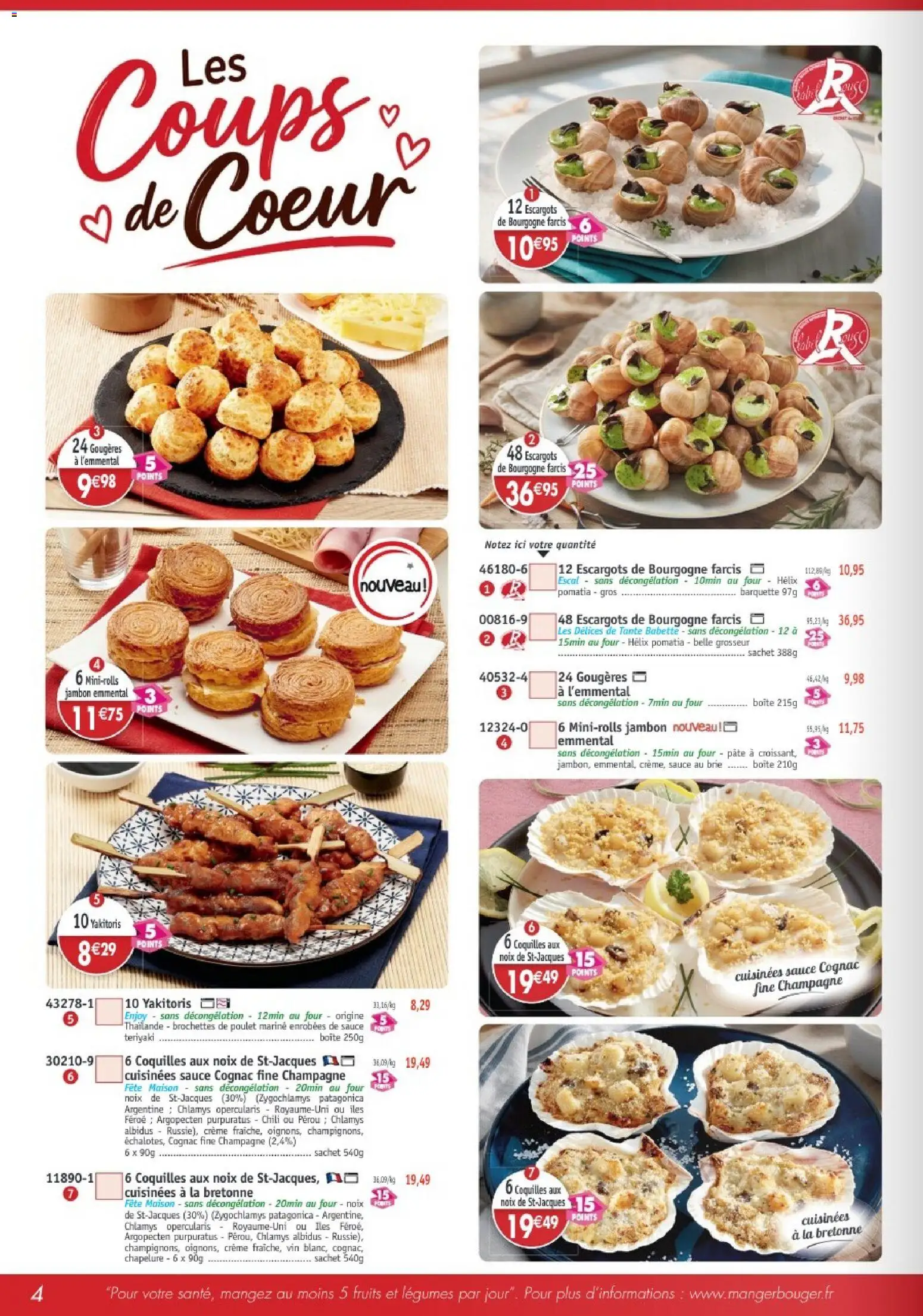 Prévisualisation de Maximo catalogue du magasin Maximo formulaire valide 26/10/2026 - Vin, Four, Bourgogne, Jambon, Crème, Brie, Emmental, Chapelure