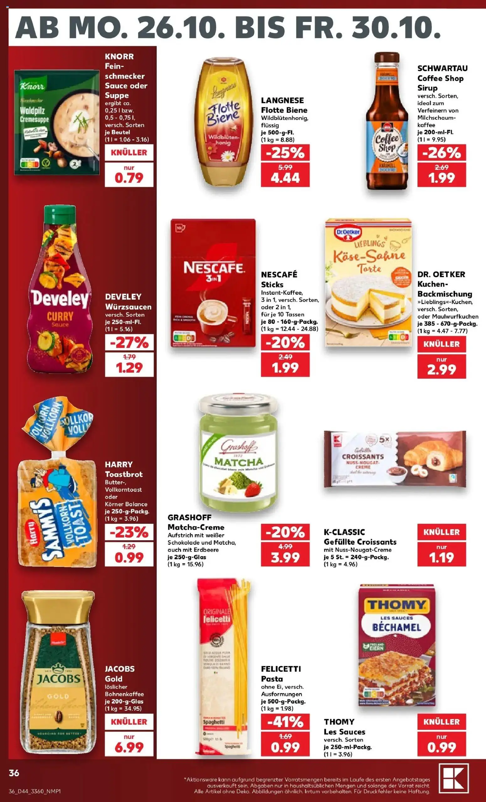Vorschau von dem Prospekt des Geschäftes Kaufland, gültig ab dem 26.10.2026