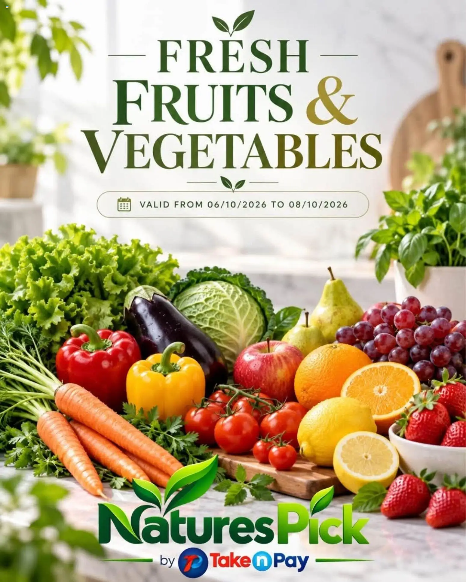 Preview of Take n Pay flyer valid from 06/10/2026 - Vegetables
