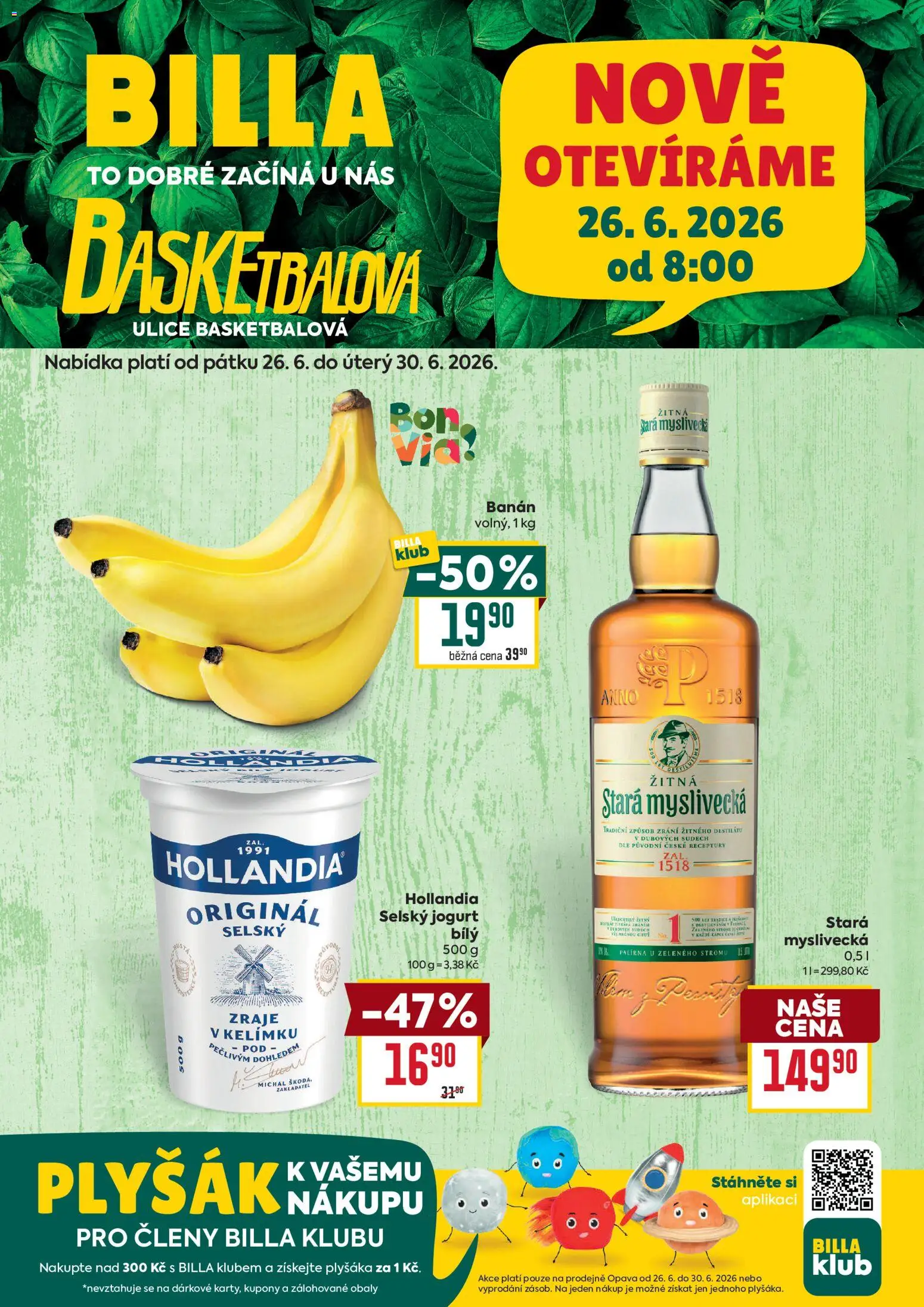 Náhled nabídky: Billa Billa leták - Basketbalová platný od 26.06.2026