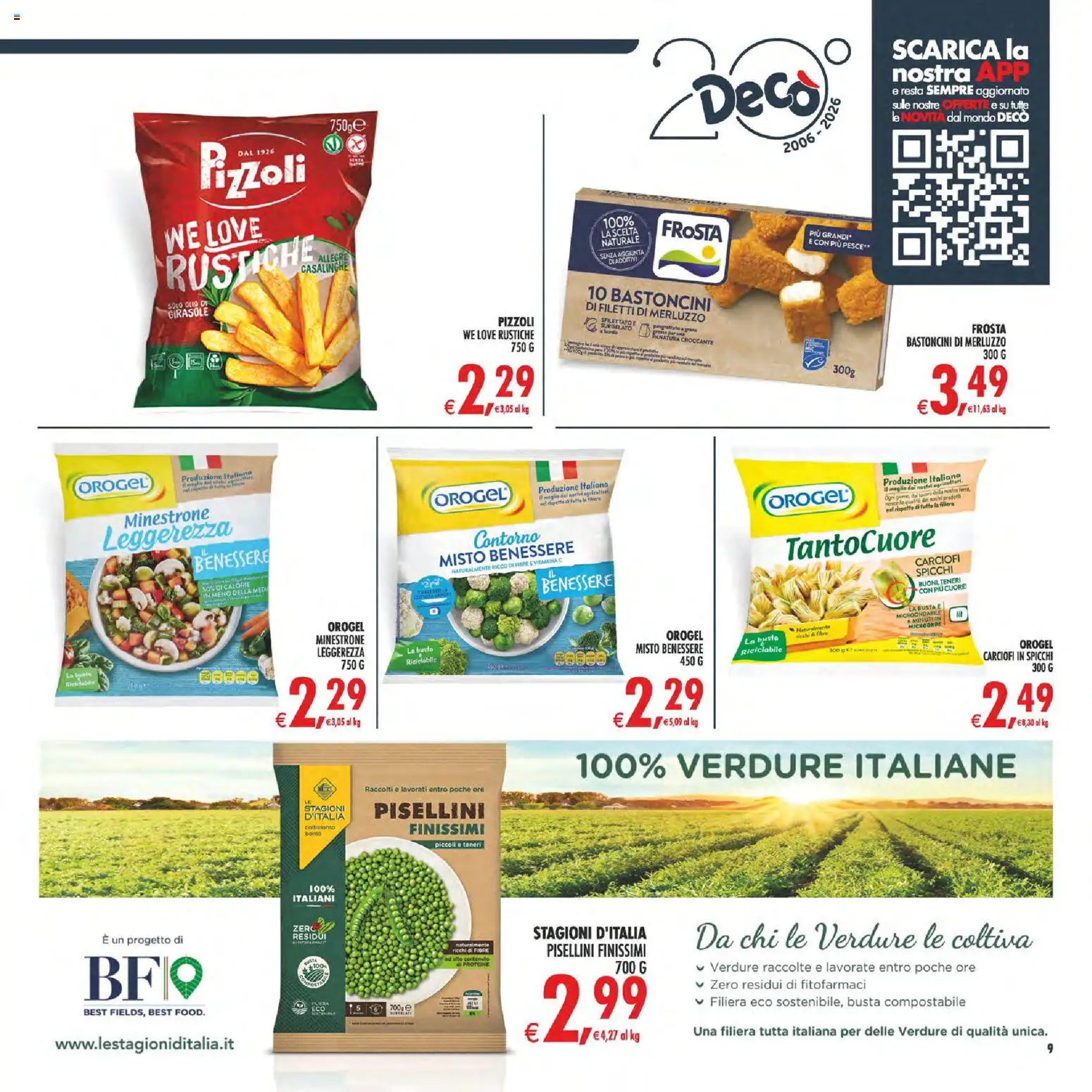 Anteprima dell'opuscolo Decò volantino Maxistore, Supermercati Lipari dal negozio Decò valido da 01/09/2026 - Pesce, Carciofi, Microonde, Merluzzo, Verdure, Minestrone