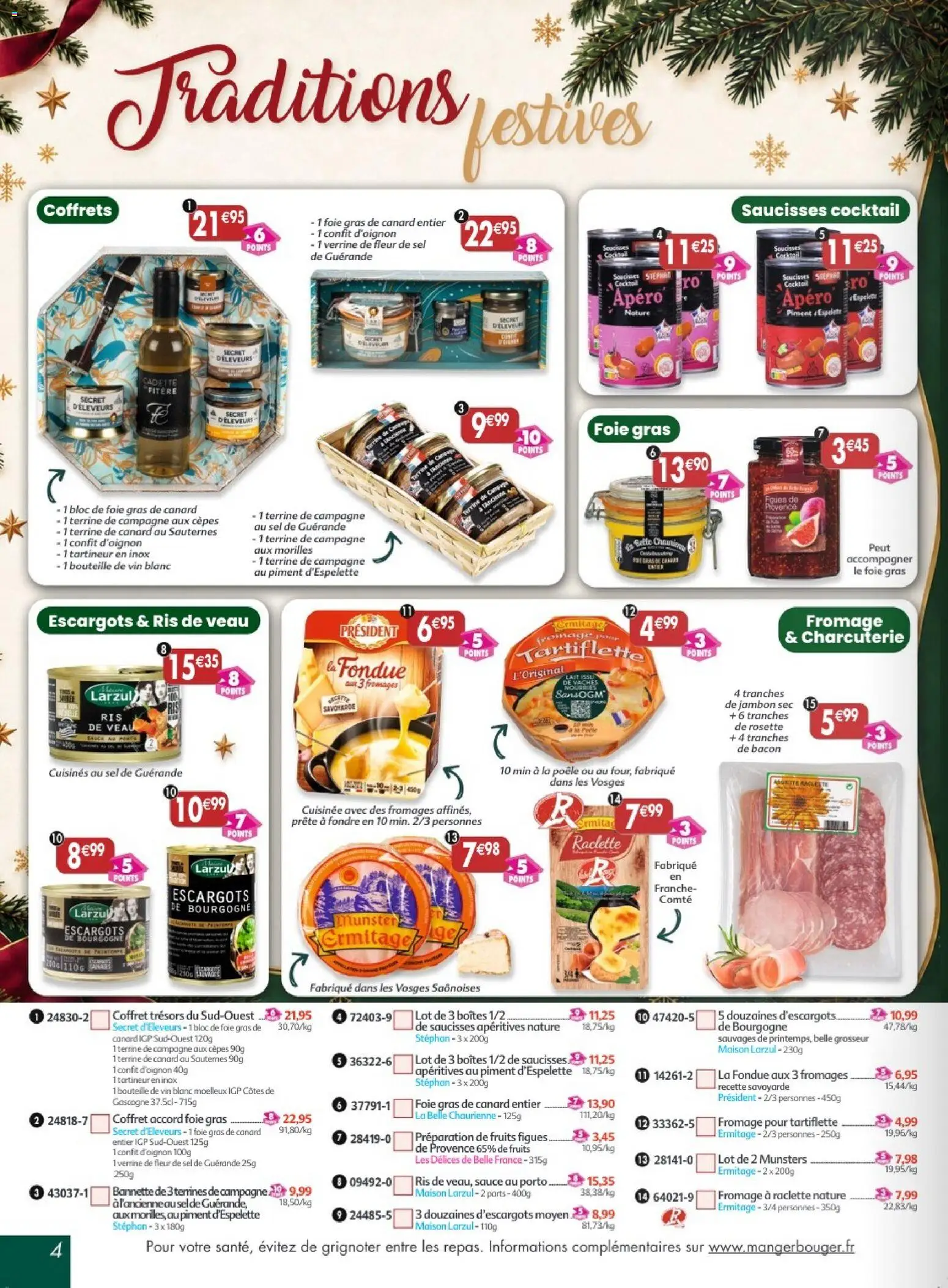 Prévisualisation de Maximo catalogue epicerie du magasin Maximo formulaire valide 26/10/2026 - Tartiflette, Cocktail, Bourgogne, Foie, Figues, Sel, Foie Gras de Canard, Gras de canard entier