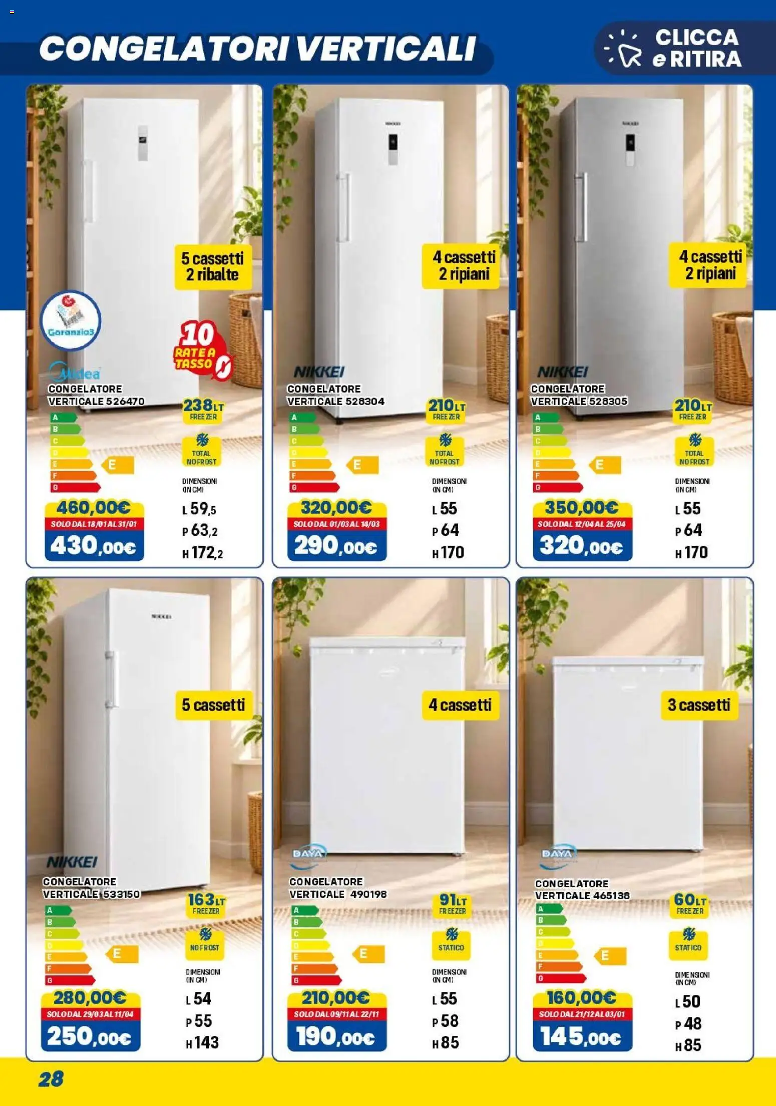 Anteprima dell'opuscolo Orizzonte volantino Elettro dal negozio Orizzonte valido da 01/11/2026 - Freezer, Congelatore