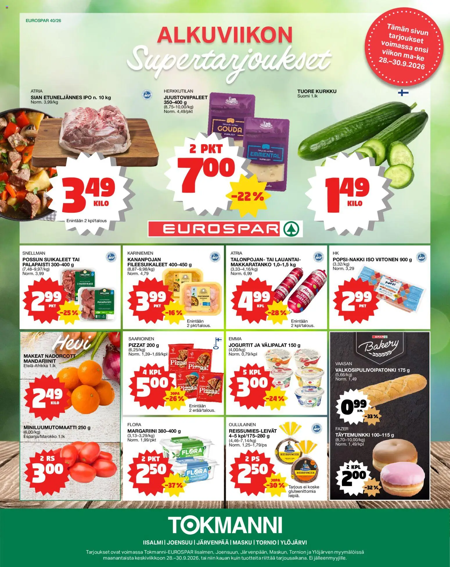 Kaupan Tokmanni Tokmanni Eurospar esikatselu, voimassa 28/09/2026
