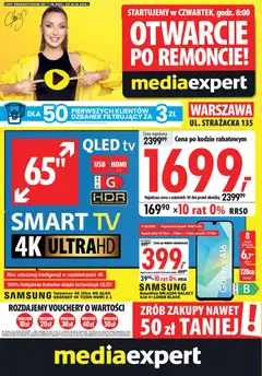 Pogląd gazetki "Mediaexpert promocje - Otwarcie po remoncie Warszawa" ze sklepu Mediaexpert ważnej od 11.06.2026