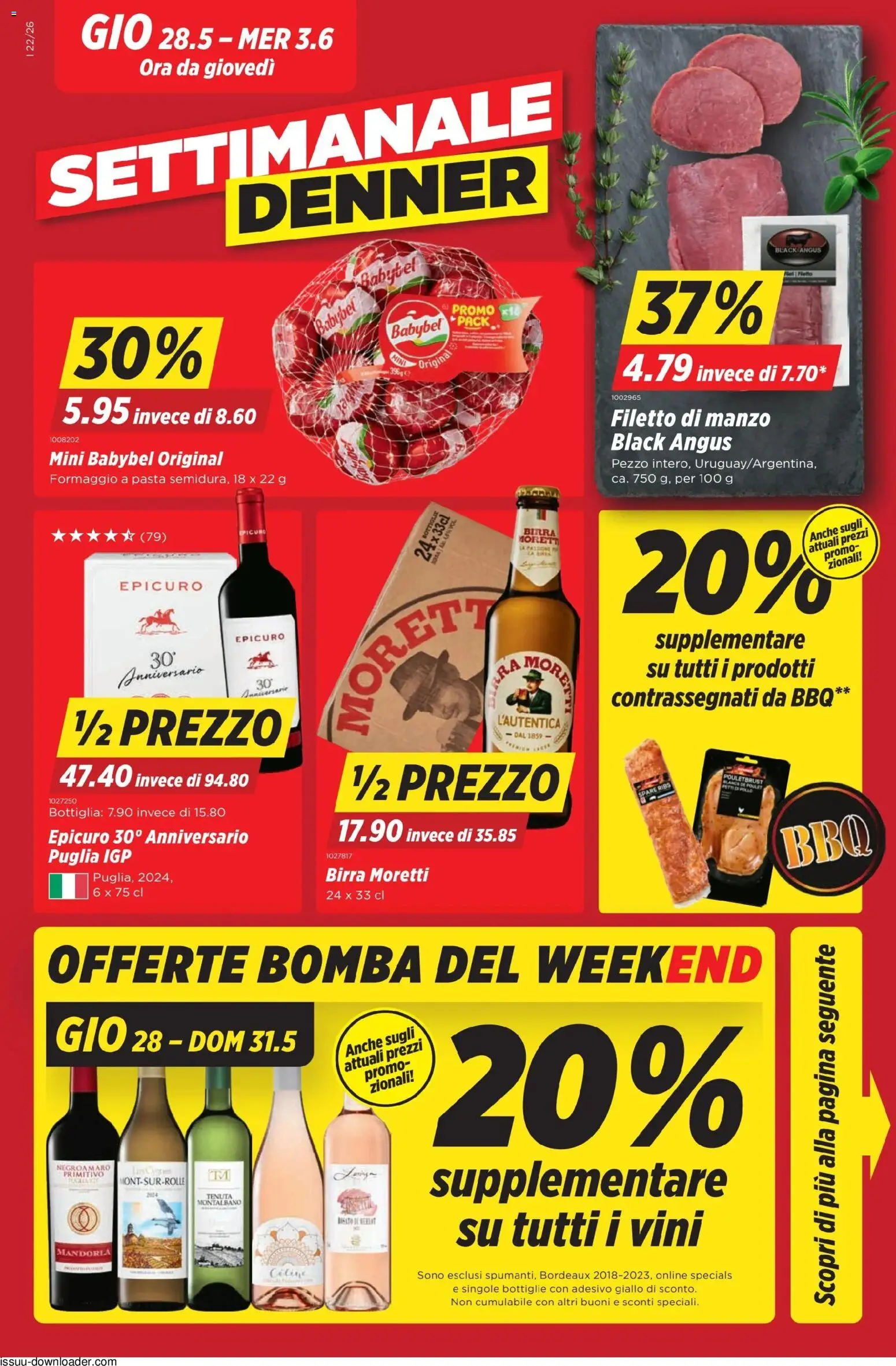 Vorschau des Merkblatts Denner aktionen IT vom Shop Denner gültig von 28.05.2026 bis 03.06.2026