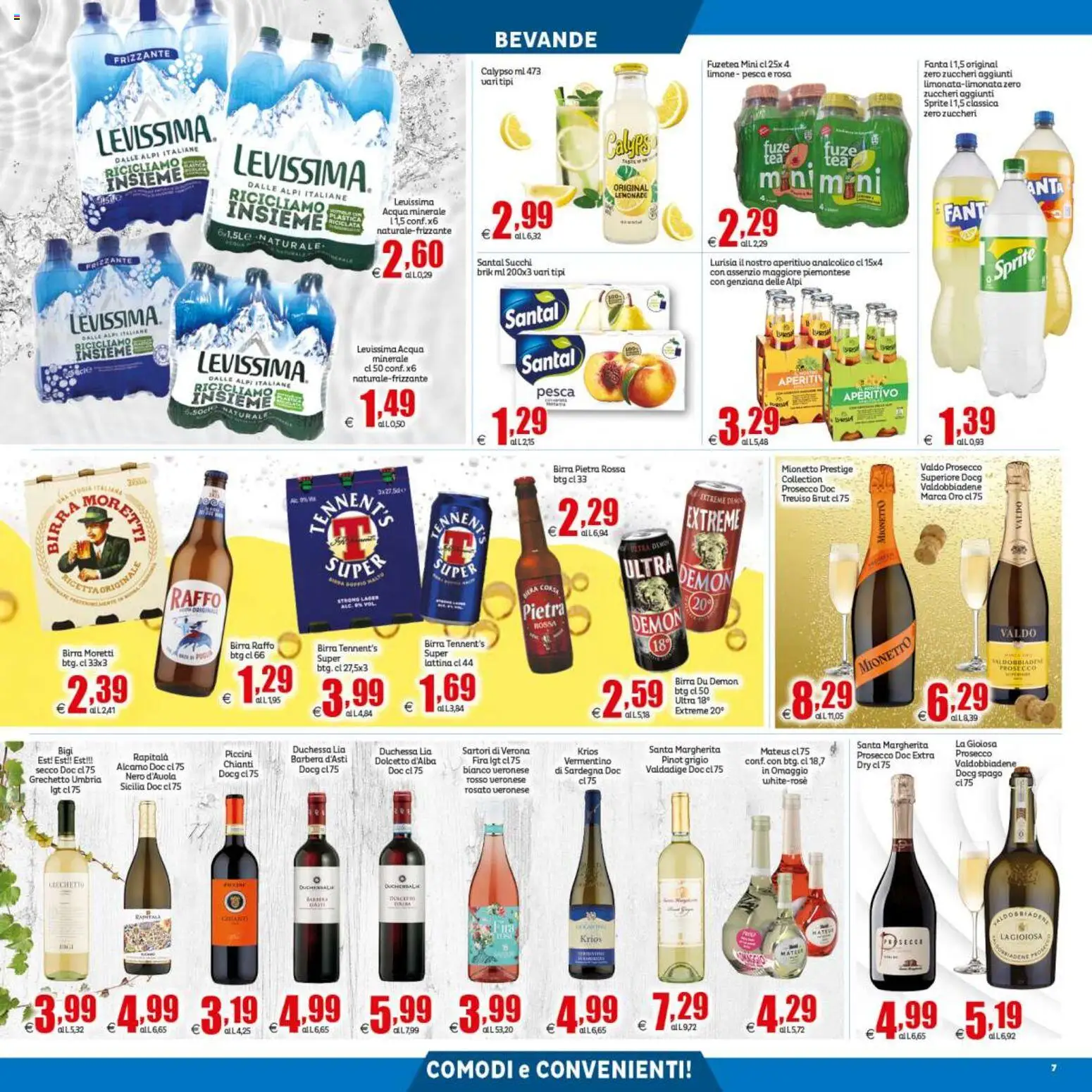 Anteprima dell'opuscolo Elite Supermercati volantino dal negozio Elite Supermercati valido da 04/09/2026 - Aperitivo, Acqua, Limone, Prosecco, Tennent's, Bevande, Mionetto, Tennent's Super