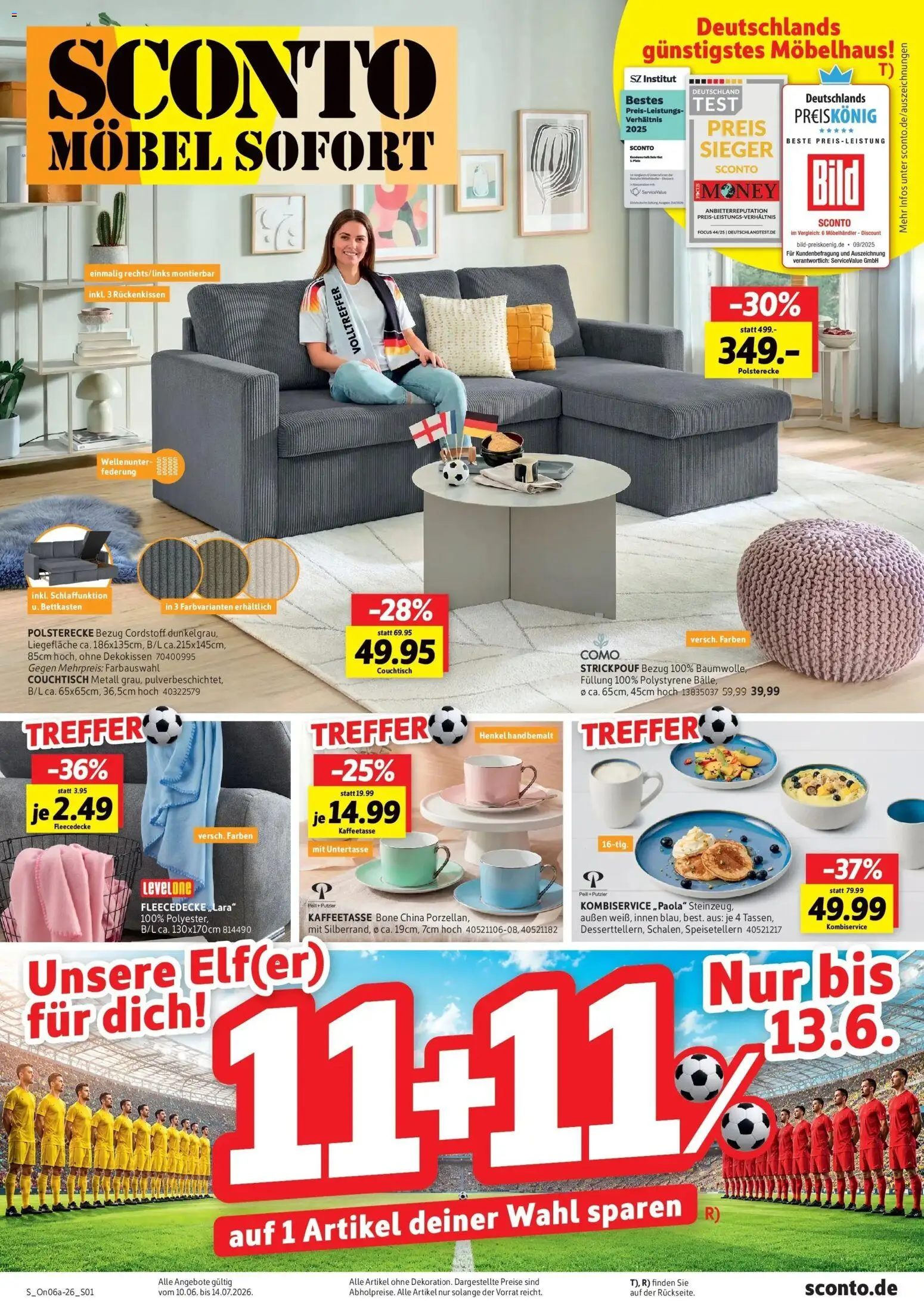 Vorschau von dem Prospekt des Geschäftes Sconto, gültig ab dem 10.06.2026