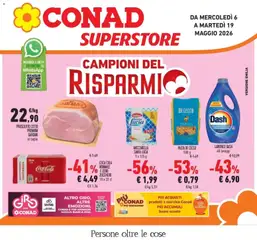 Anteprima dell'opuscolo Campioni del risparmio dal negozio Conad valido da 05/05/2026