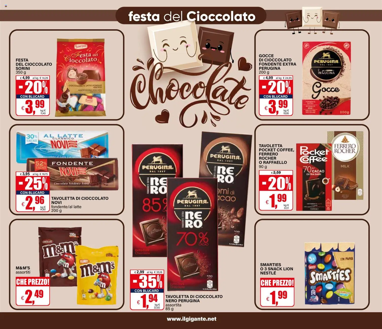 Anteprima dell'opuscolo Il Gigante volantino dal negozio Il Gigante valido da 22/10/2026 - Latte, Cioccolato, Raffaello, Ferrero Rocher, Cacao, Tavoletta