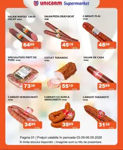 Previzualizarea de cataloage: Unicarm Unicarm Catalog Carne valabil de la 03.09.2026