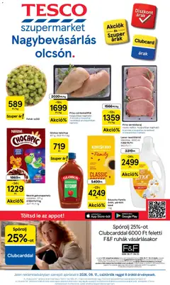 Tesco - Tesco Szupermarket akciós újság megtekintése, amely érvényes 2026.09.17.-től