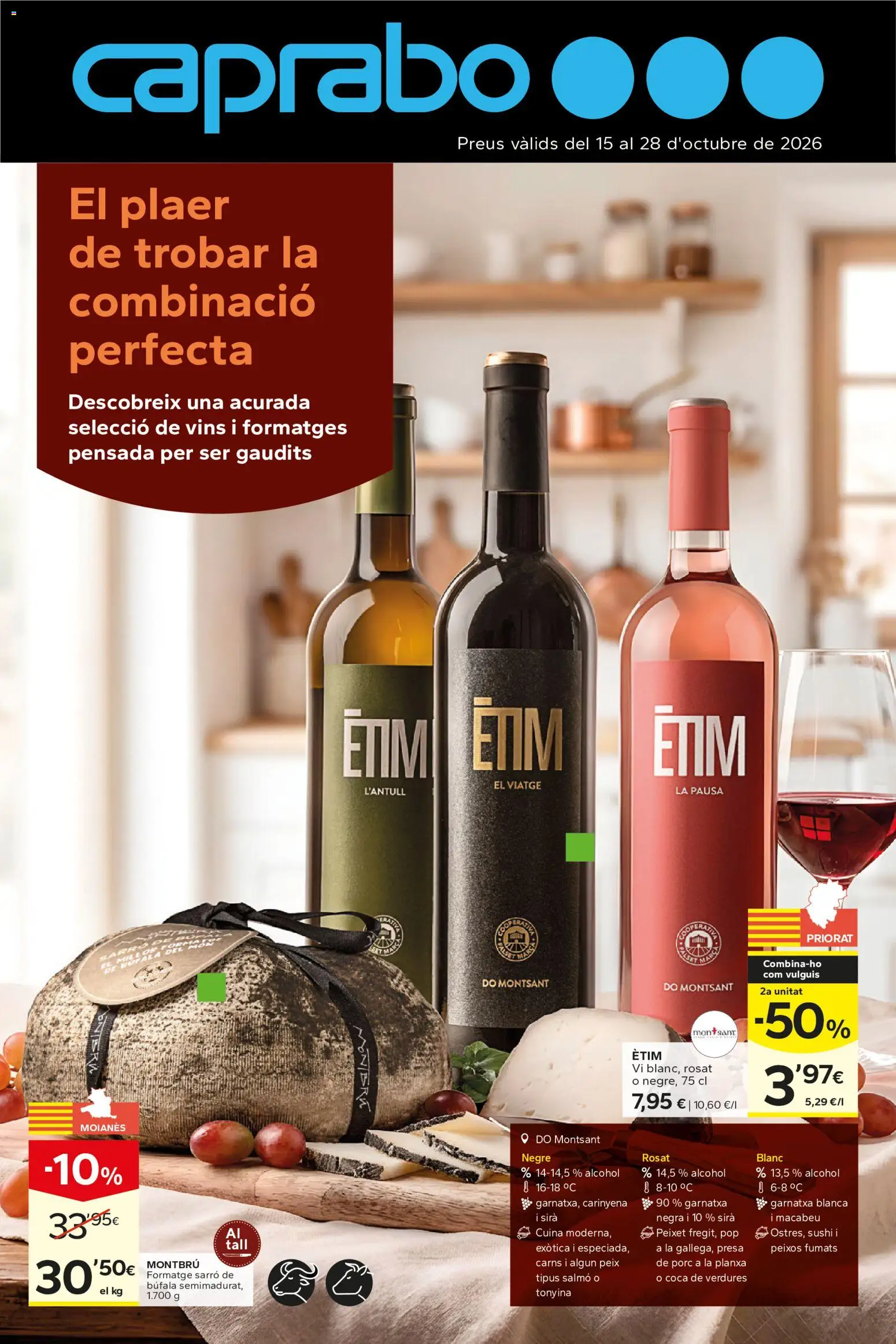 Vista previa del folleto de la tienda Caprabo válido desde el 15/10/2026 - Sushi, Alcohol