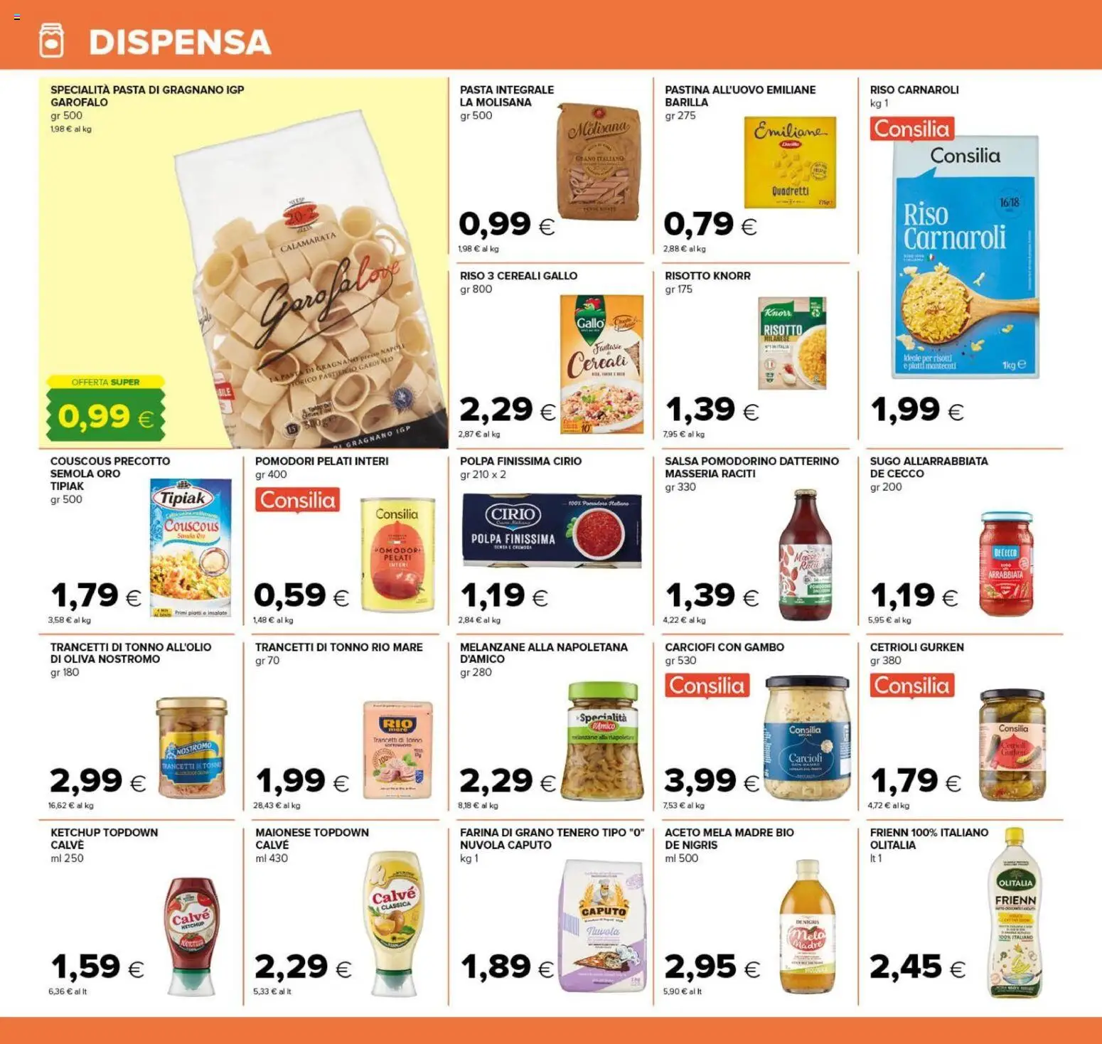 Anteprima dell'opuscolo Tigre volantino Roma dal negozio Tigre valido da 22/10/2026 - Piatti, Riso, Cereali, Maionese, Ketchup, Sugo, Pomodori, Semola