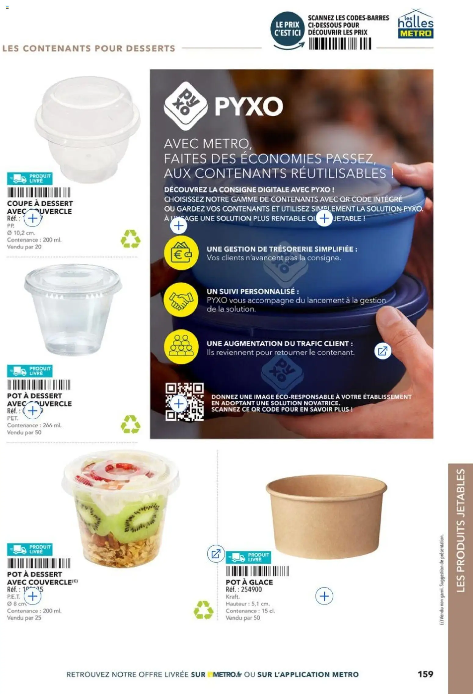 Prévisualisation de METRO - Restauration rapide du magasin METRO formulaire valide 14/04/2026 - Glace, Dessert, Livre, Couvercle
