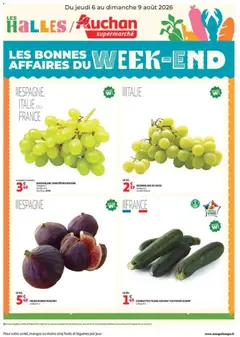 Prévisualisation de Auchan les bons plans du week-end dans votre super du magasin Auchan formulaire valide 06/08/2026