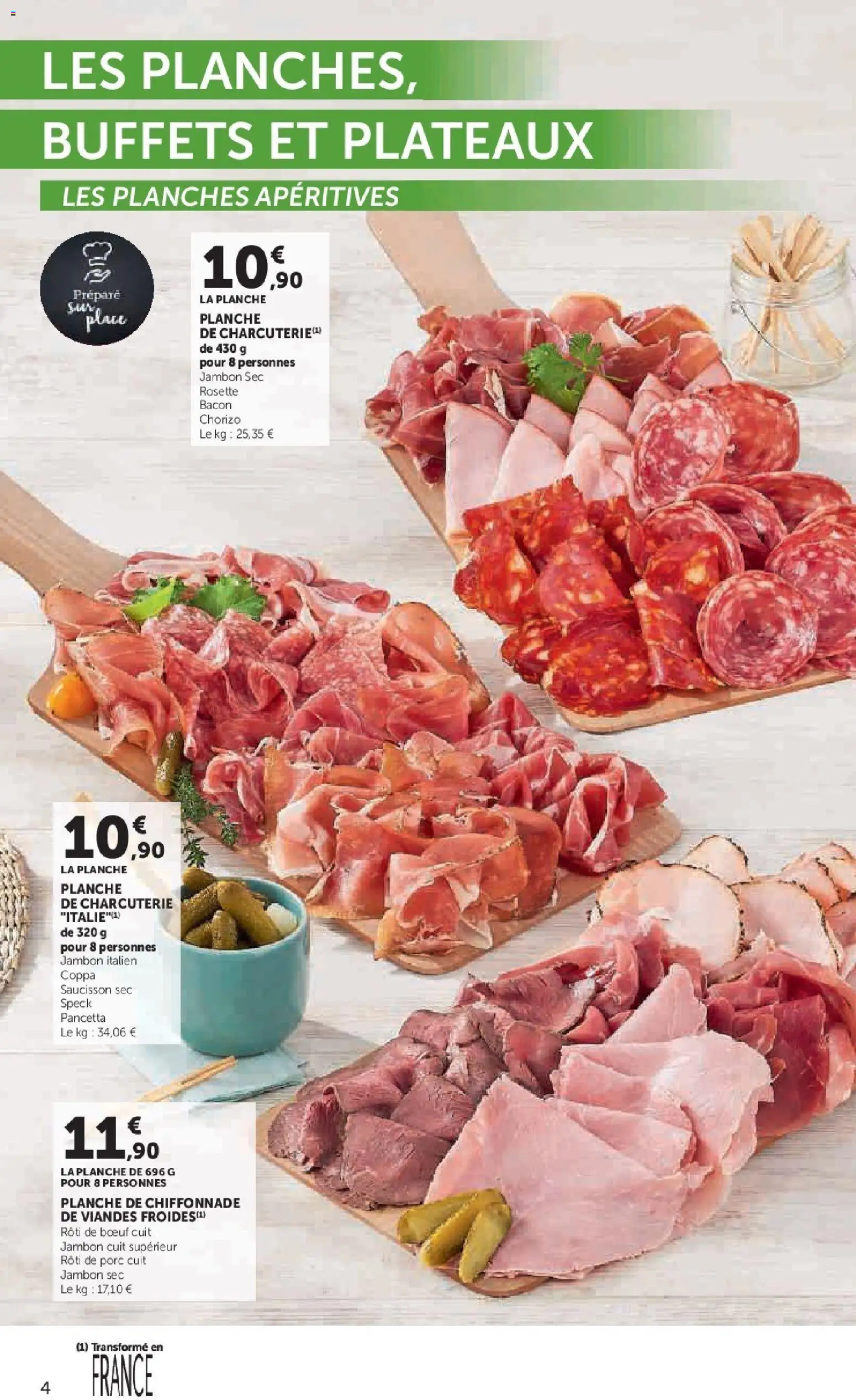 Prévisualisation de Super U - La carte Printemps Été du magasin Super U formulaire valide 03/03/2026 - Charcuterie, Saucisson, Rôti de porc, Rôti de bœuf, Jambon, Chorizo, Porc, Saucisson sec