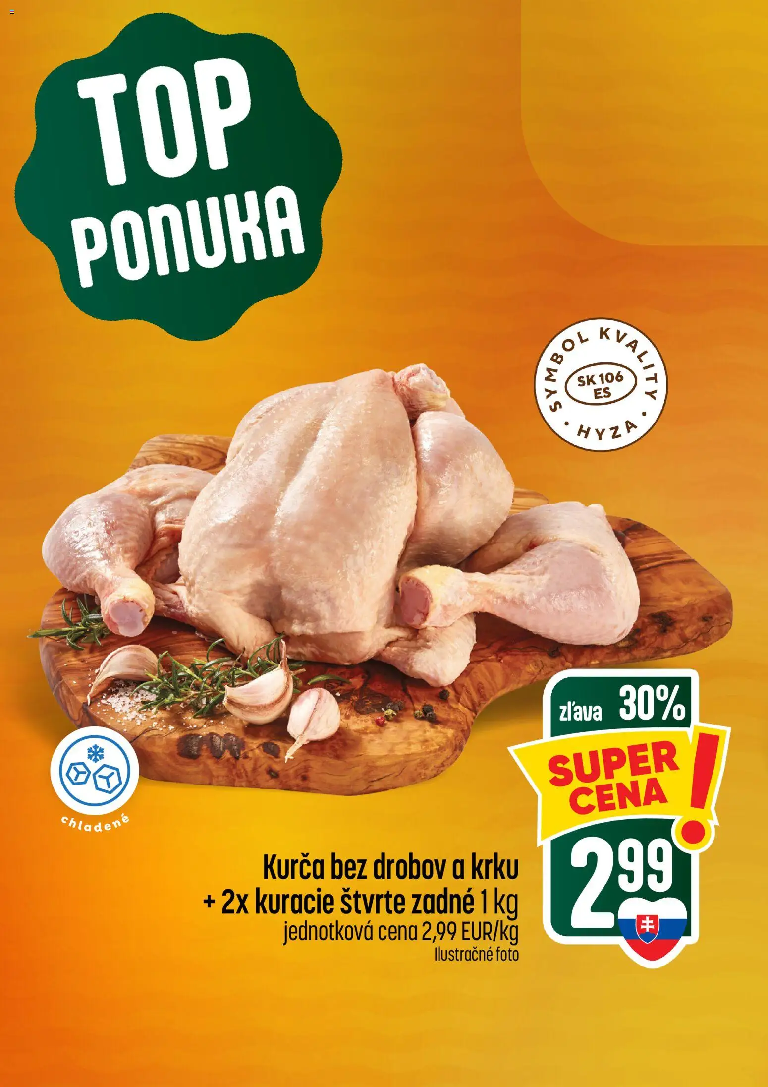 Náhľad COOP Jednota letáku platného od 08.10.2026 - Kurča, Kuracie štvrte