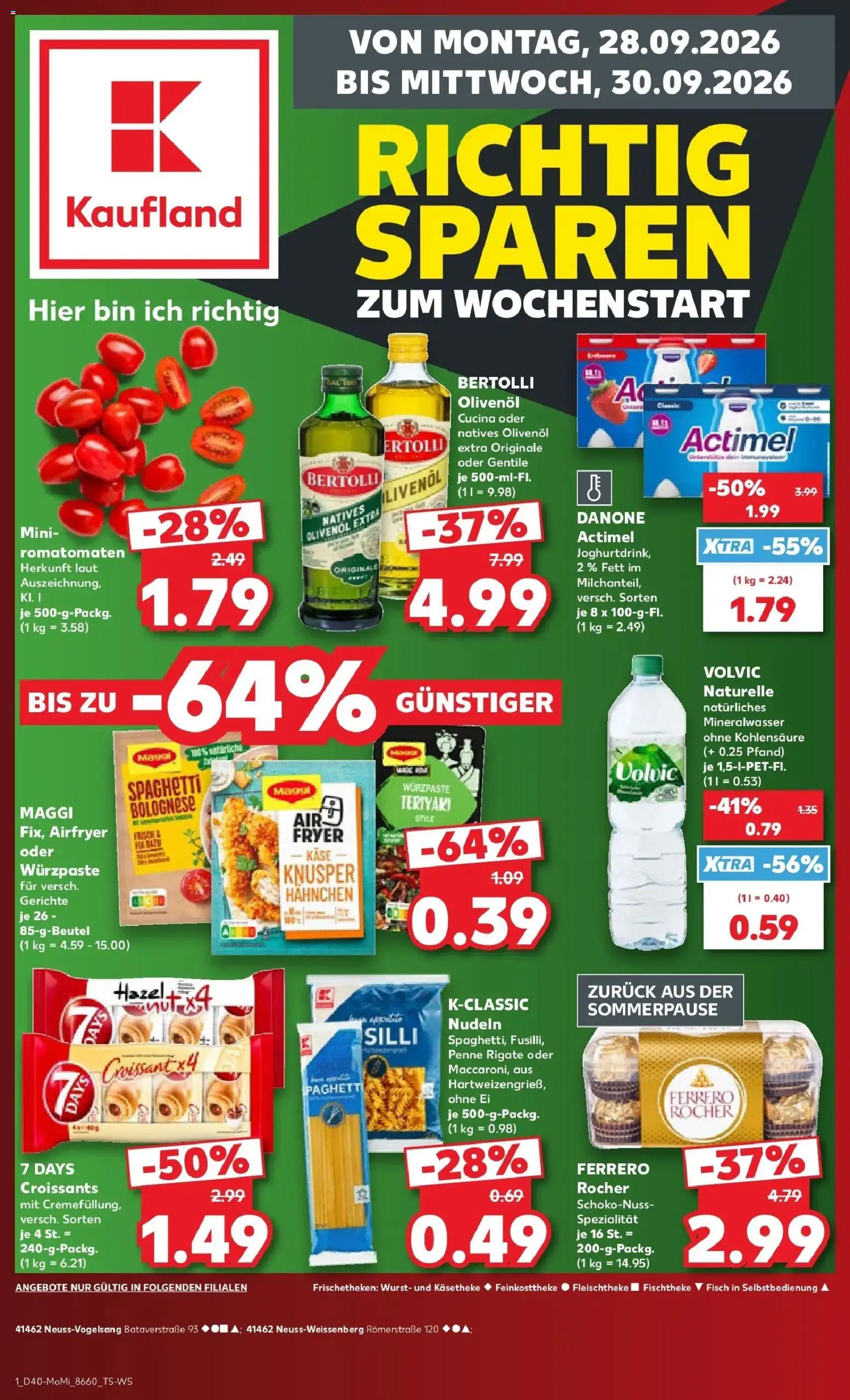 Vorschau von dem Prospekt des Geschäftes Kaufland, gültig ab dem 28.09.2026