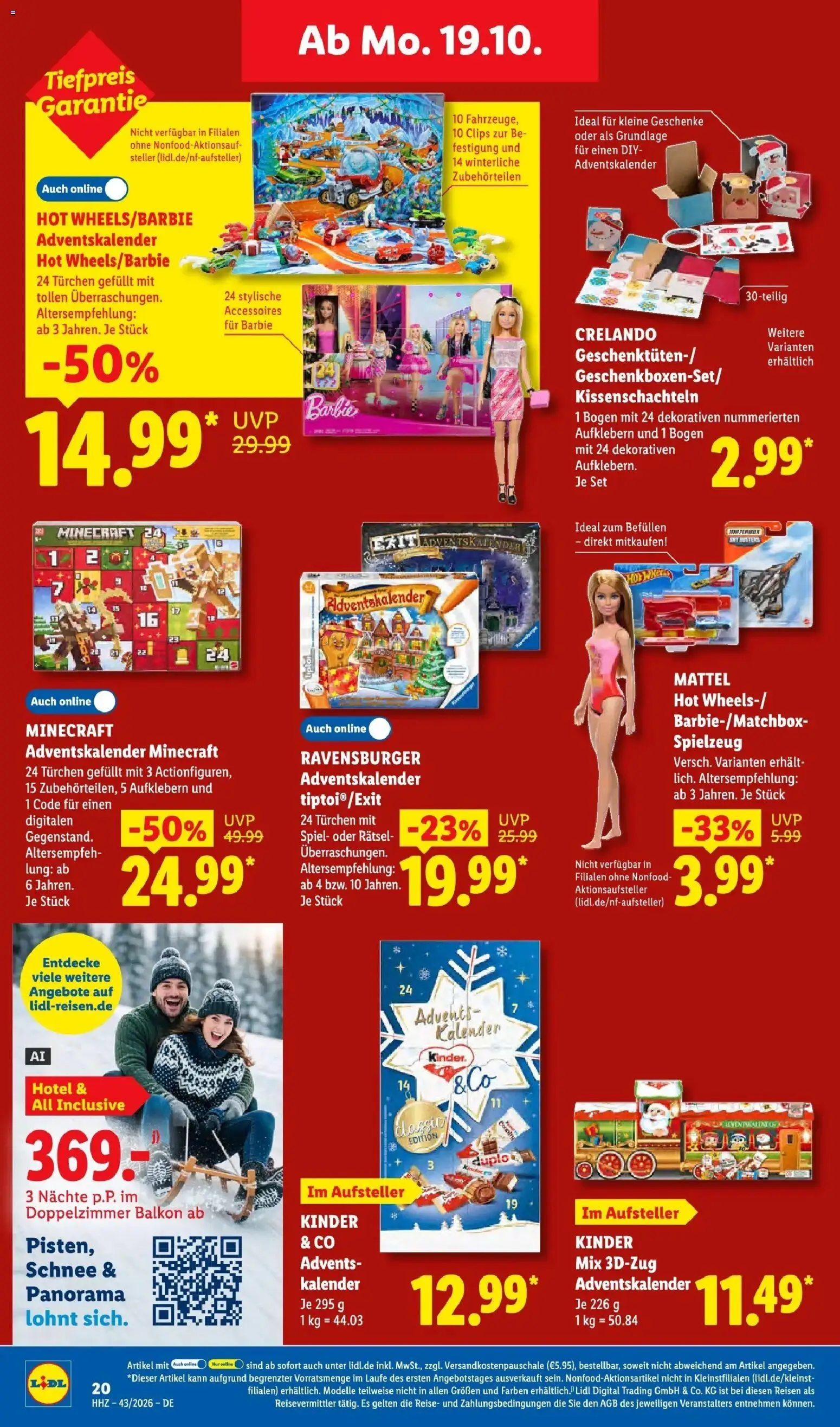 Vorschau von dem Prospekt des Geschäftes Lidl, gültig ab dem 19.10.2026