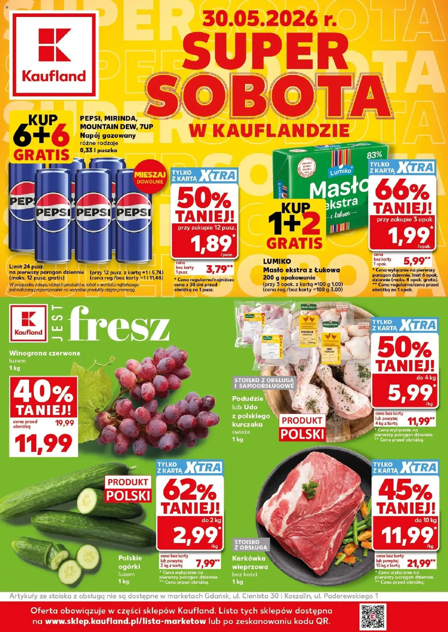 Pogląd gazetki "Kaufland gazetka - Super Sobota" ze sklepu Kaufland ważnej od 30.05.2026