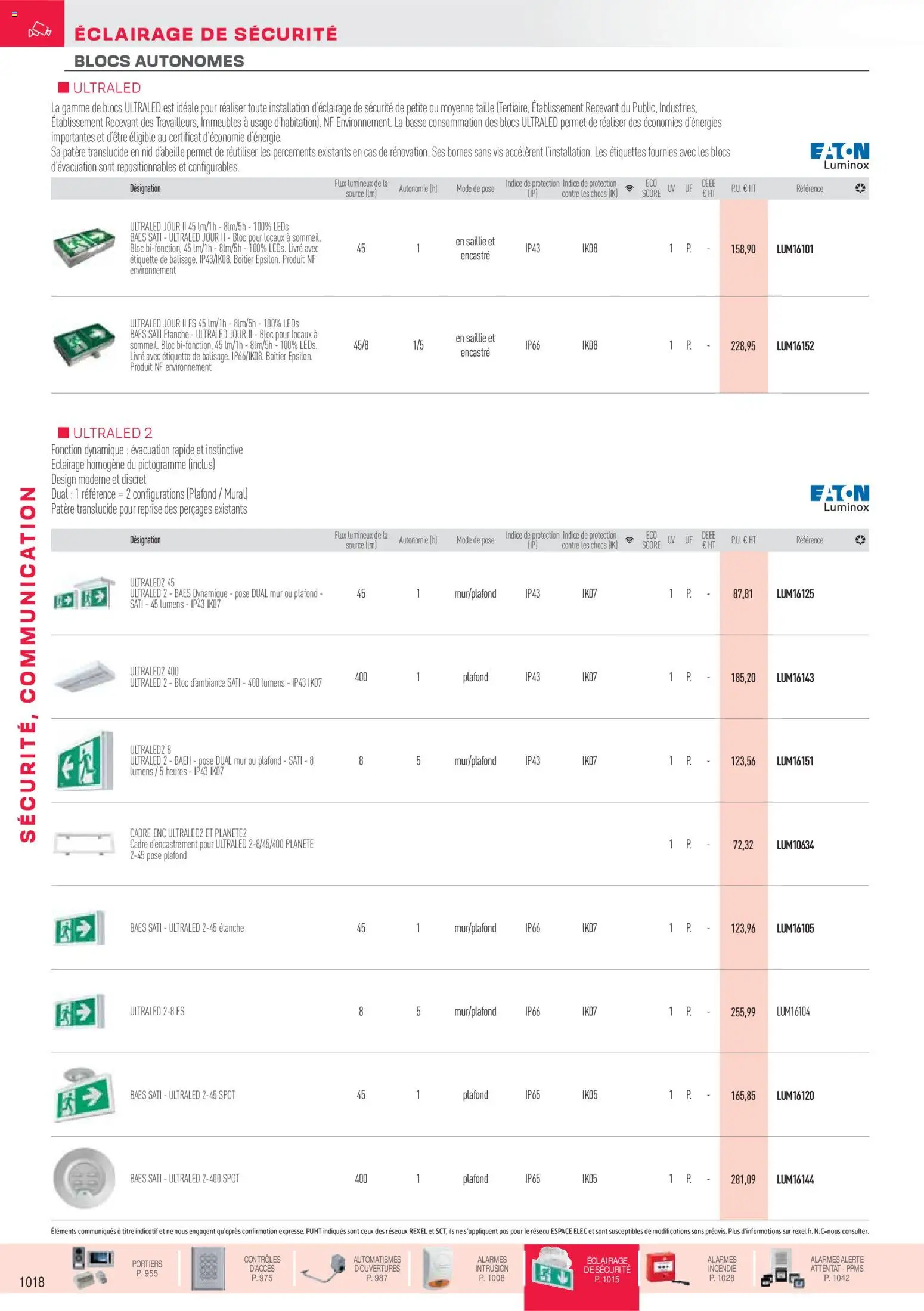 Prévisualisation de Brochure sécurité, communication du magasin Rexel formulaire valide 18/11/2025 - Livre, Cadre, Étiquette, Éclairage