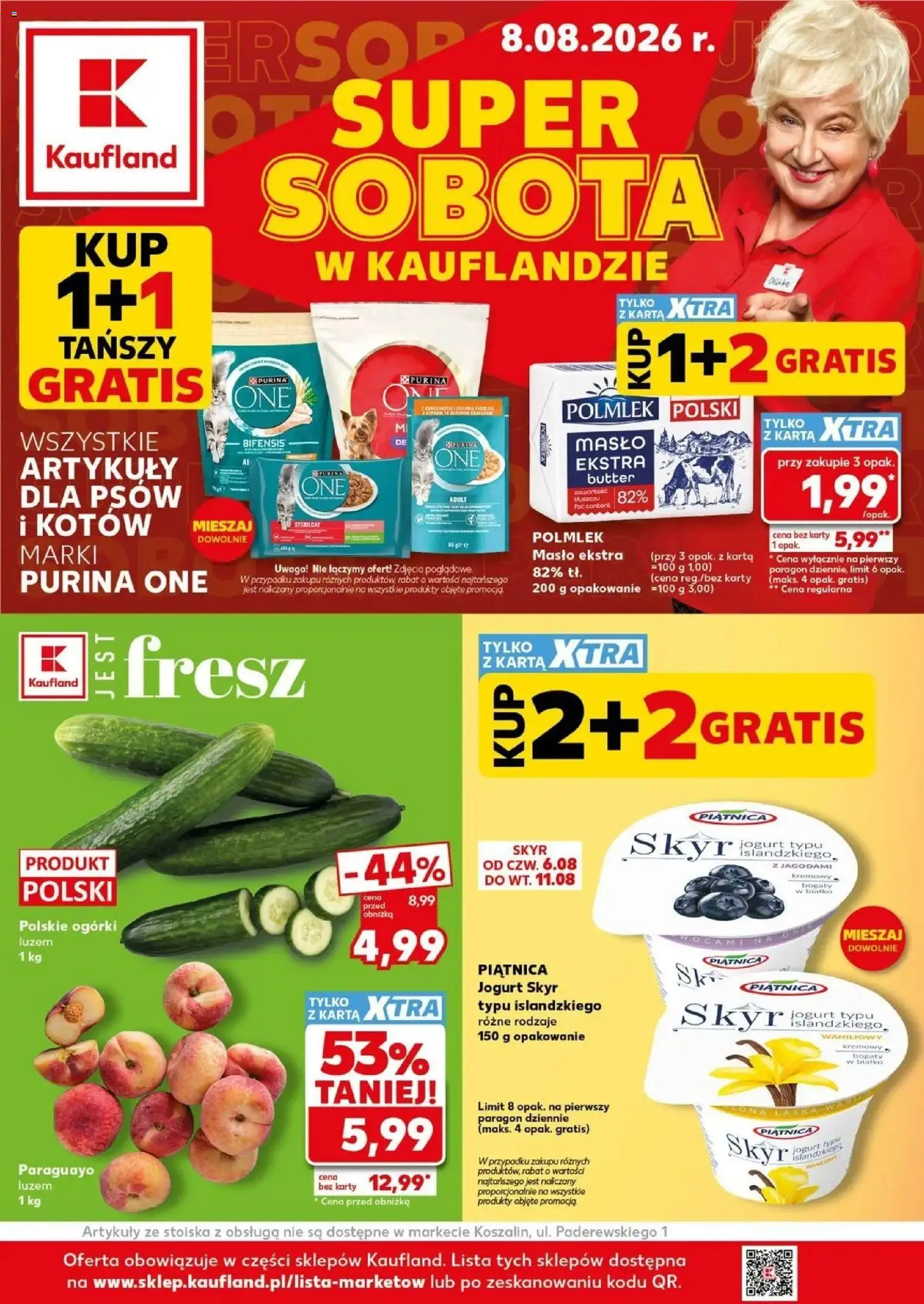 Pogląd gazetki "Kaufland gazetka - Super Sobota" ze sklepu Kaufland ważnej od 08.08.2026