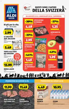 Vorschau des Merkblatts Aldi aktionen IT vom Shop Aldi gültig von 22.10.2026 bis 28.10.2026