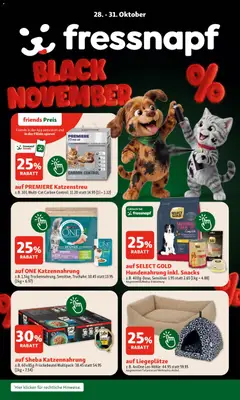 Vorschau des Merkblatts Fressnapf Black November vom Shop Fressnapf gültig von 28.10.2026 bis 31.10.2026