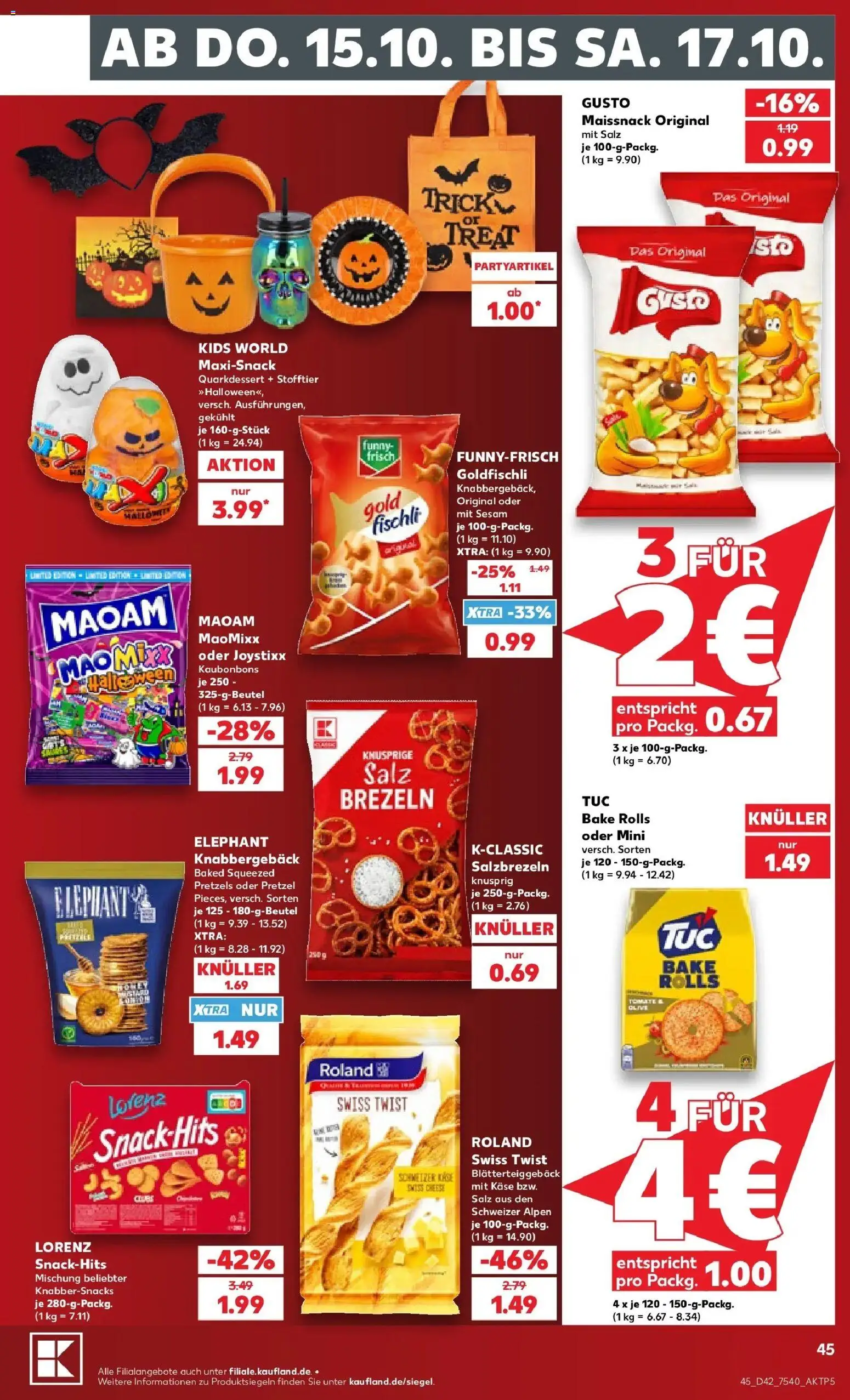 Vorschau von dem Prospekt des Geschäftes Kaufland, gültig ab dem 12.10.2026 - Käse, Salz