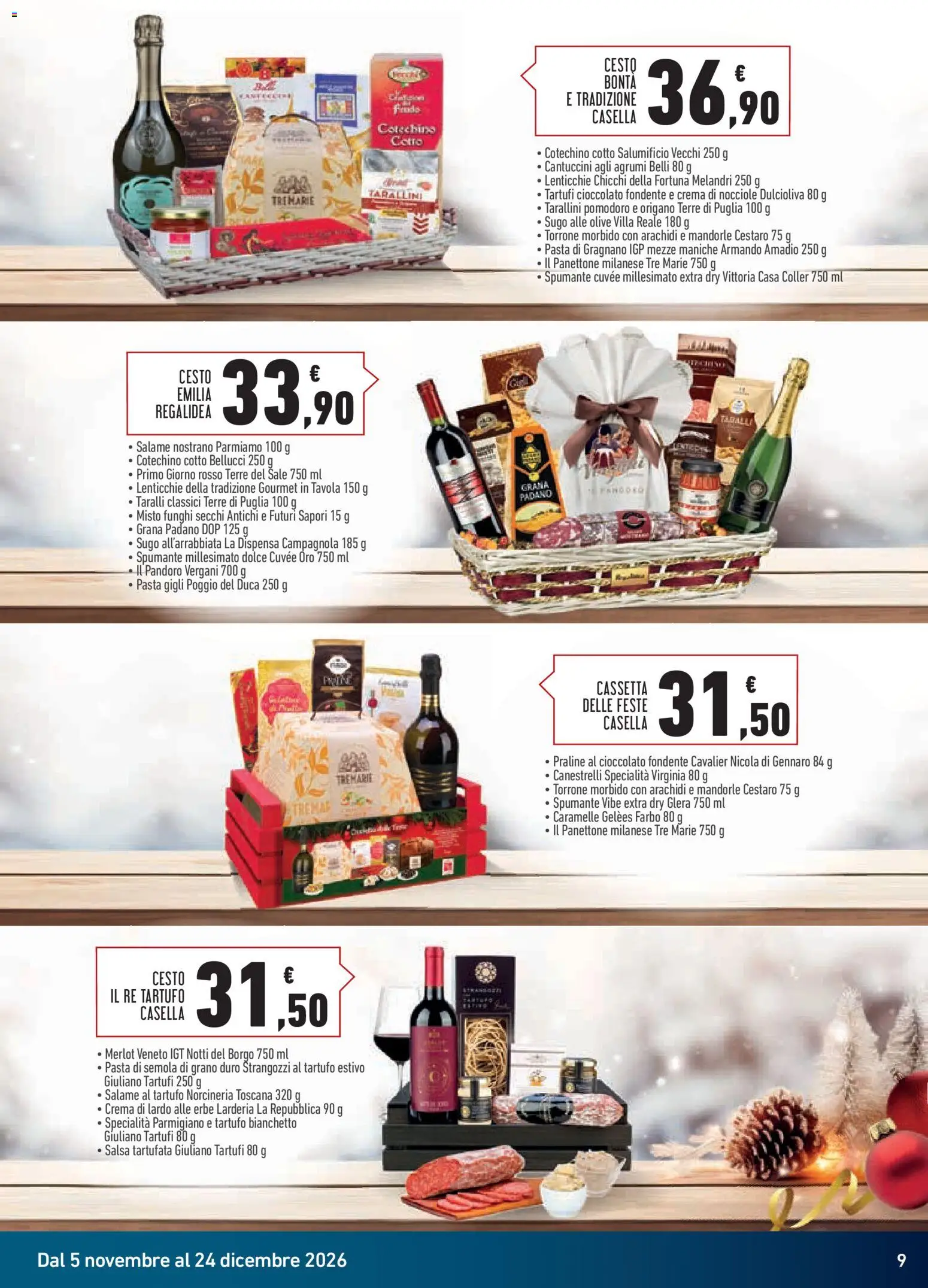 Anteprima dell'opuscolo Conad volantino Superstore Ceste & Vini dal negozio Conad valido da 05/11/2026