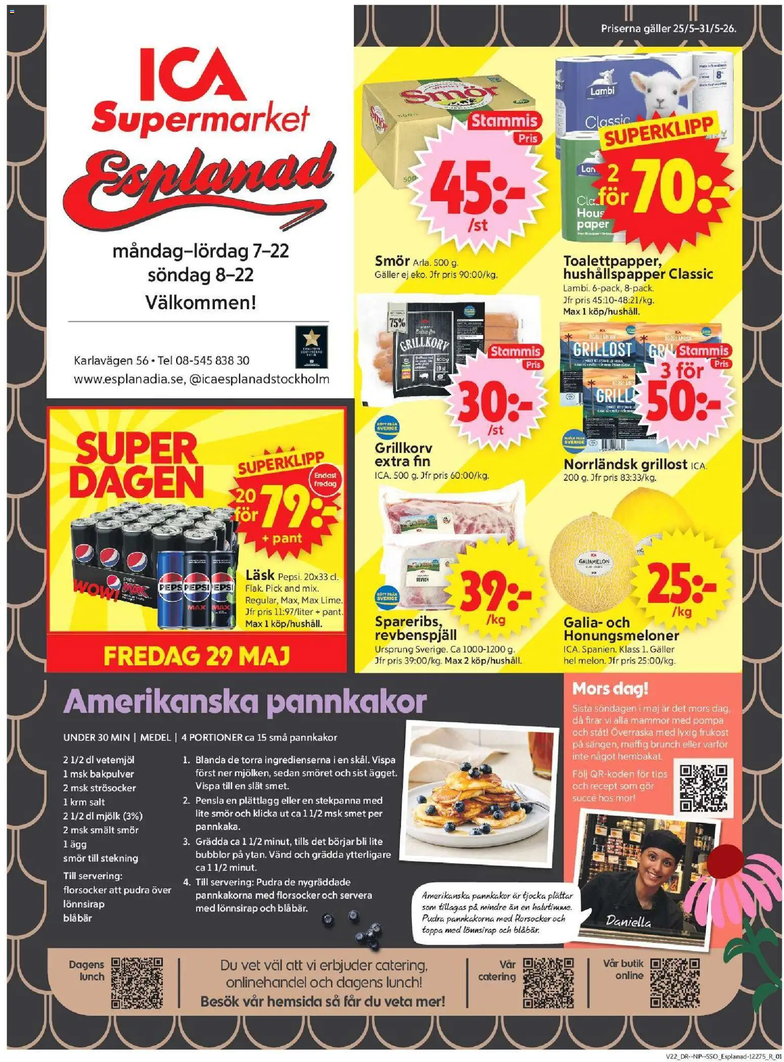 Förhandsgranska reklamblad Stockholm från butik ICA Supermarket gäller från 25/05/2026