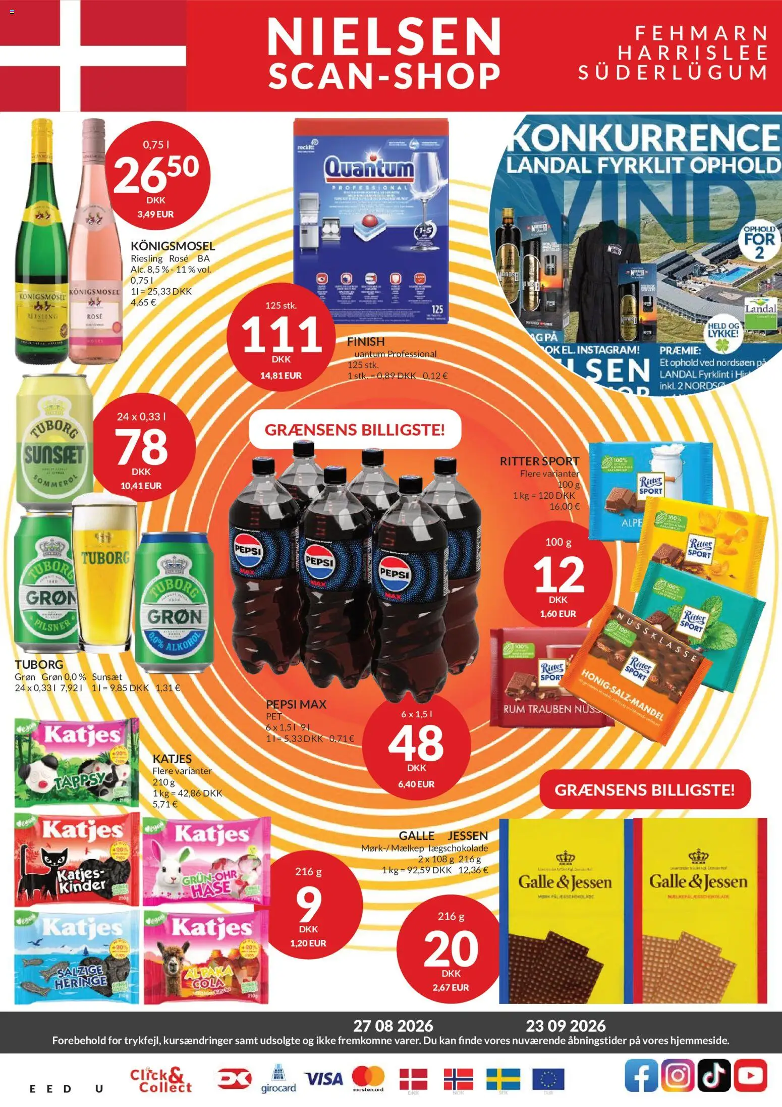 Eksempel på tilbudsavis Nielsen Discount - Tilbudsavis fra butik Nielsen Discount gyldig fra 27/08/2026