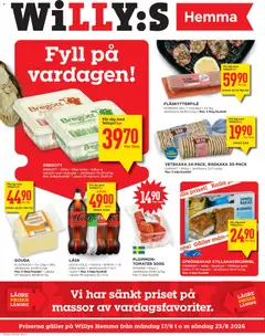 Förhandsgranska reklamblad Willys erbjudanden Hemma från butik Willys gäller från 17/08/2026