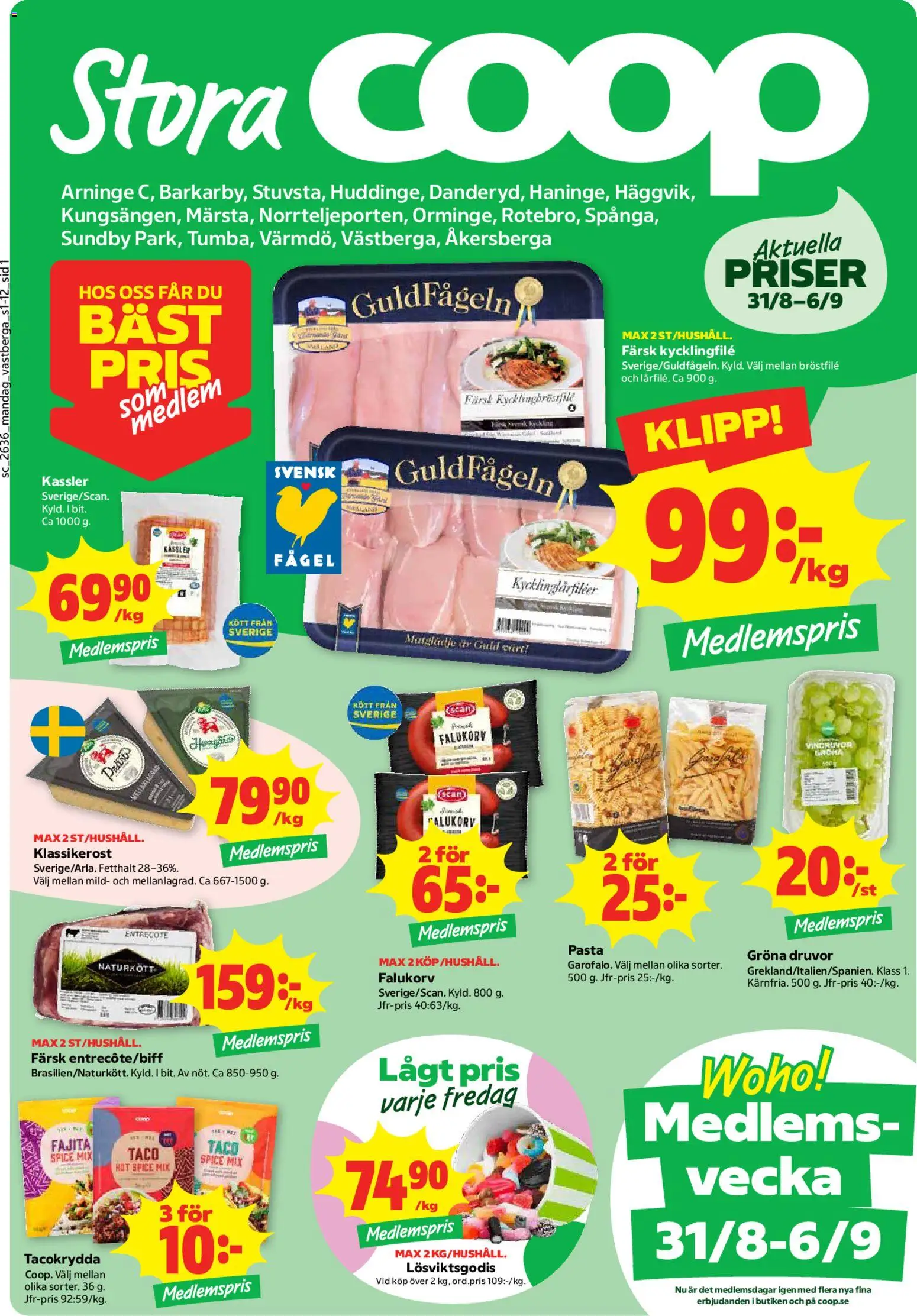 Förhandsgranska reklamblad Coop Forum erbjudanden från butik Coop Forum gäller från 31/08/2026